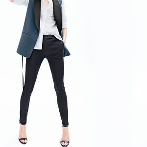 J Crew Black “Ryder” Skinny Leg Work Pants, Size 6